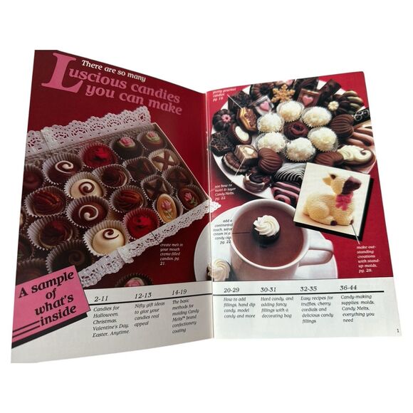 Lot 3 Vintage Candy Making Books Wilton Beginners How to Mold Fancy Recipes - Picture 5 of 7